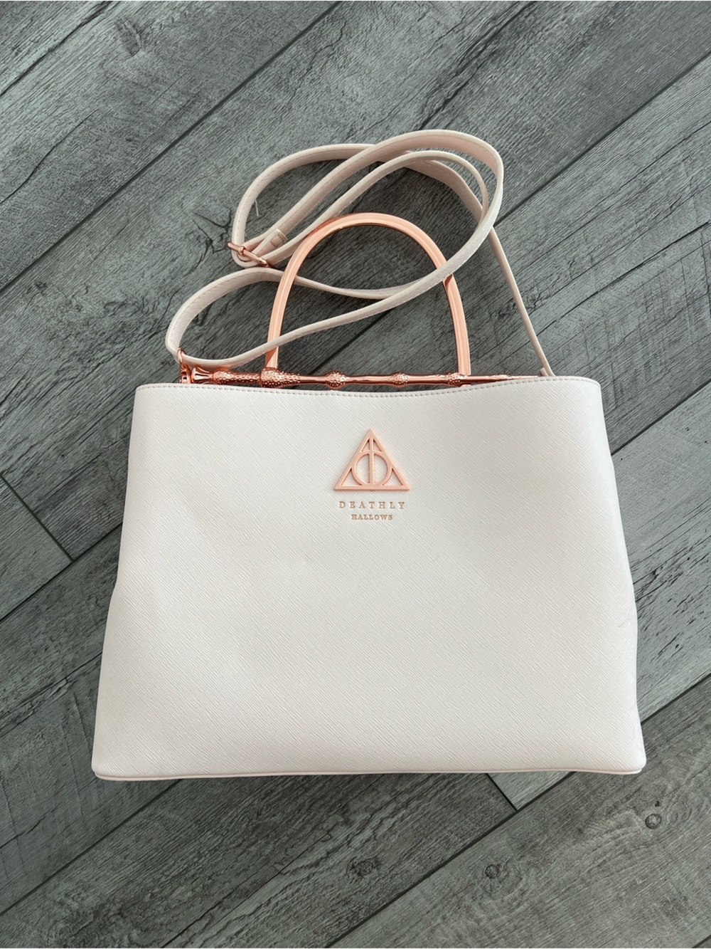 Loungefly Harry Potter Deathly Hallows Pink Elder Wand Purse